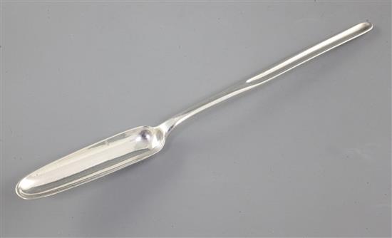 A George III silver marrow scoop, by Mary Sumner, Length 235mm Weight 1.5oz/49grms